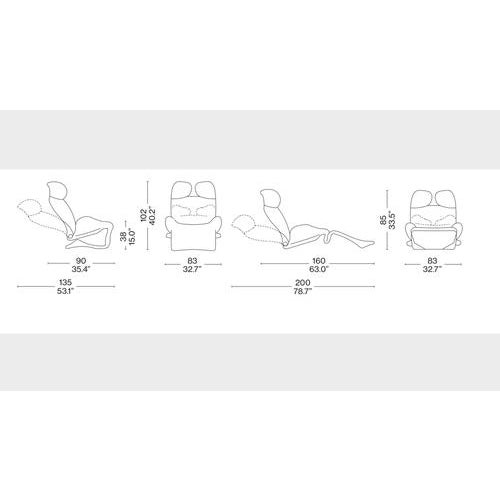 Mid-Century Modern Wink Armchair by Toshiyuki Kita for Cassina For Sale - Image 3 of 12