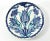 2000 - 2009 Traditional Turkish Iznik Decorative Ceramic Plate With Blue Tulip Theme For Sale - Image 5 of 5