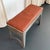 1940s Custom Industrial Brushed Steel and Leather Bench For Sale - Image 4 of 9
