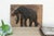 Wood Painted Black Thai Elephant Wall Art For Sale - Image 7 of 7
