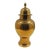 Vintage Tall Polished Brass Ginger Jar Urn With Lid For Sale
