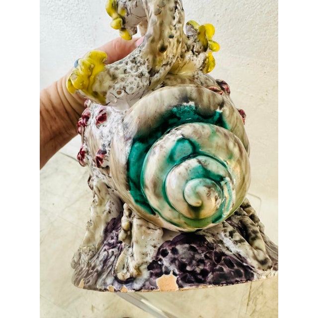 Fratelli Fanciullacci Vintage Fratelli Fanciullacci Sea Shell Pitcher For Sale - Image 4 of 10