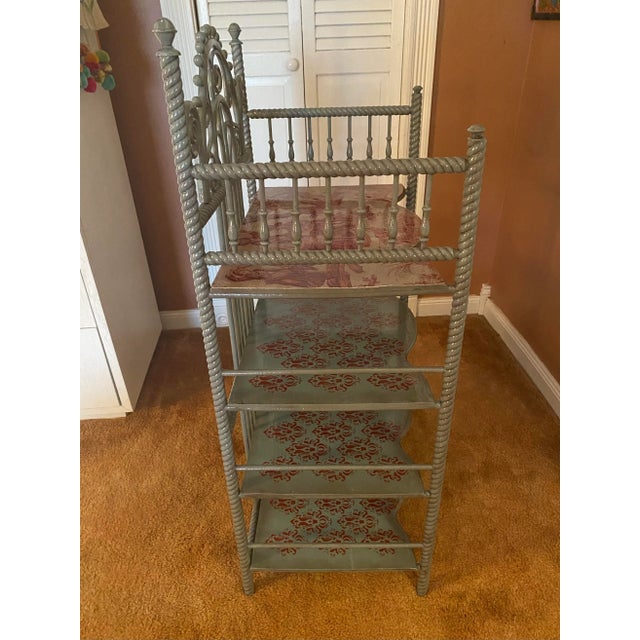 Victorian Antique Etagere, Curio Shelves Late 19th Century Carved Victorian Etagare, Refinished For Sale - Image 3 of 12