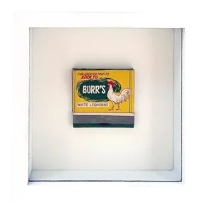 Chicken Poultry Farm Framed Vintage Matchbook