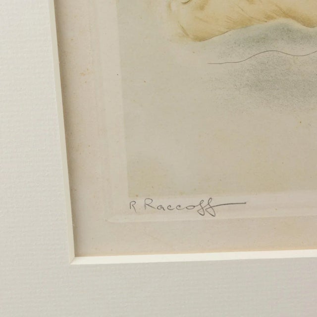 Asian Nude Study Watercolor Drawing by Rotislaw Racoff For Sale In Atlanta - Image 6 of 13