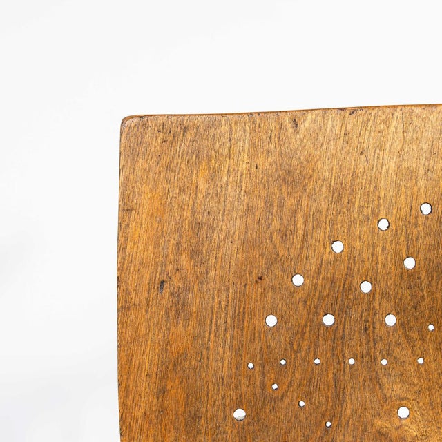 French Blonde Bentwood Dining Chair attributed to Marcel Breuer for Luterma, 1950s For Sale - Image 6 of 9