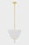 Contemporary Hudson Valley Lighting Cambria Heights 17 in. 3 Light Lantern in Aged Brass Finish For Sale - Image 3 of 10