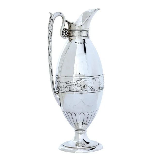 Antique Silver Claret Jug by Frederick Elkington For Sale - Image 10 of 12