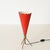 Large Vintage Tripod Table Lamp in Brass and Red Metal from Stilnovo, 1950s For Sale - Image 3 of 13