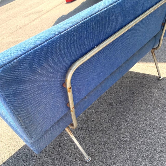 Mid-Century Modern Classic Armless Loveseat Designed by Florence Knoll in 1954 For Sale - Image 3 of 5