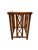 Vintage Burnt Bamboo Rattan Nesting Tables With Glass Tops, Set of 3, C. 1970s For Sale - Image 14 of 17