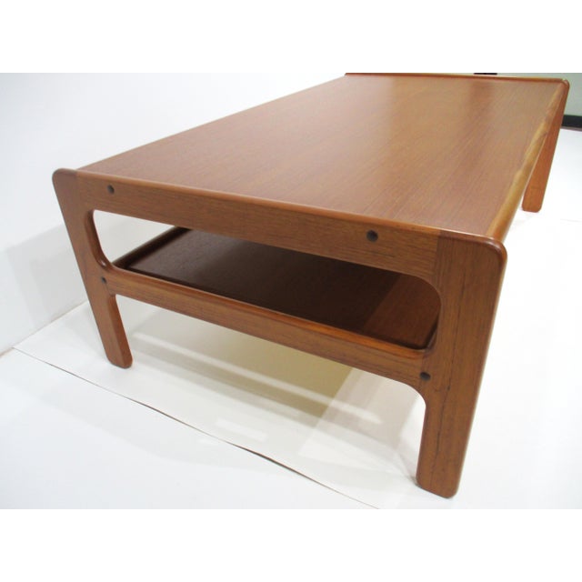 Mid 20th Century Peter Hvidt Styled Teak Coffee Table Denmark For Sale - Image 5 of 8