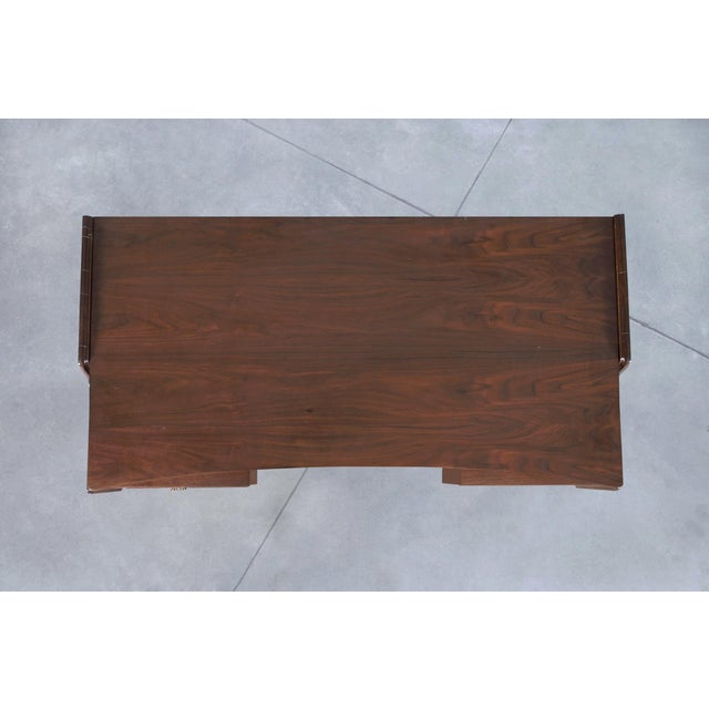 1960s Vintage Walnut “Mainline” Desk by Hooker Furniture For Sale - Image 12 of 13