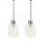 Metal Mid-Century Modern Bubble Glass Pendant Lights by Helena Tynell for Limburg, Germany, 1960s, Set of 2 For Sale - Image 7 of 8