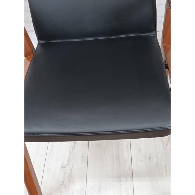 Vintage Leather Dining Chairs by Sven Christiansen, Set of 4 For Sale - Image 9 of 18