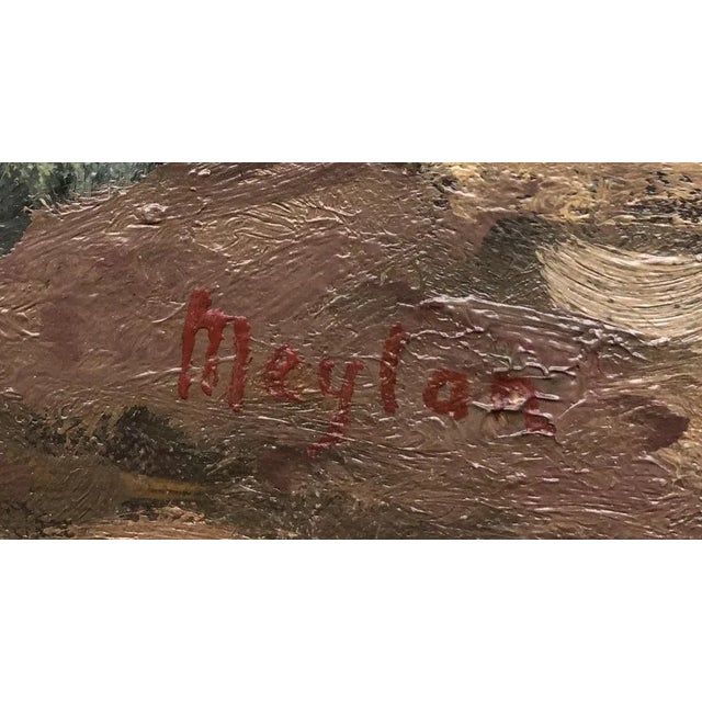 Modern Henry Meylan, Le petit chemin, Oil on Canvas For Sale - Image 3 of 8