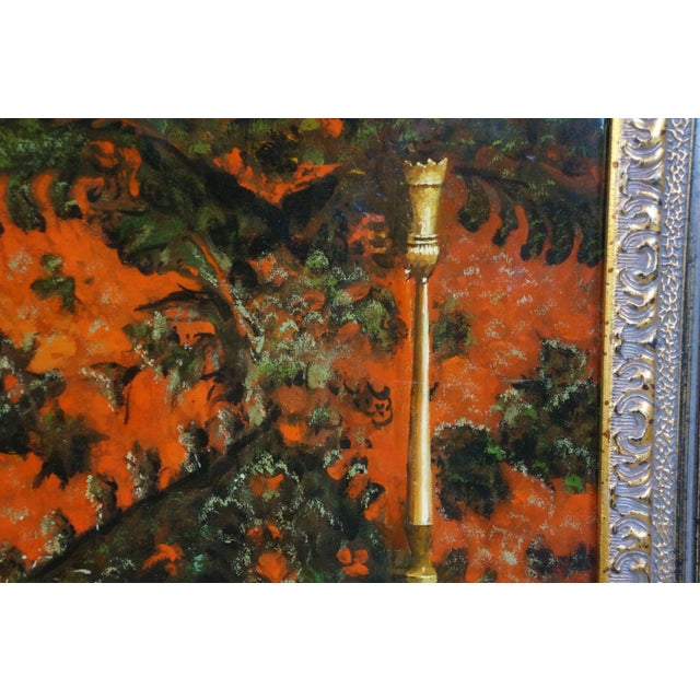 Textile Late 20th Century Sultan's Favourite Song After Antonio Maria Fabres Y Costa Orientalist Painting, Framed For Sale - Image 7 of 12