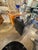 Wood Jean Claude Mahey Style Black Lacquered and Brass Dresser For Sale - Image 7 of 8