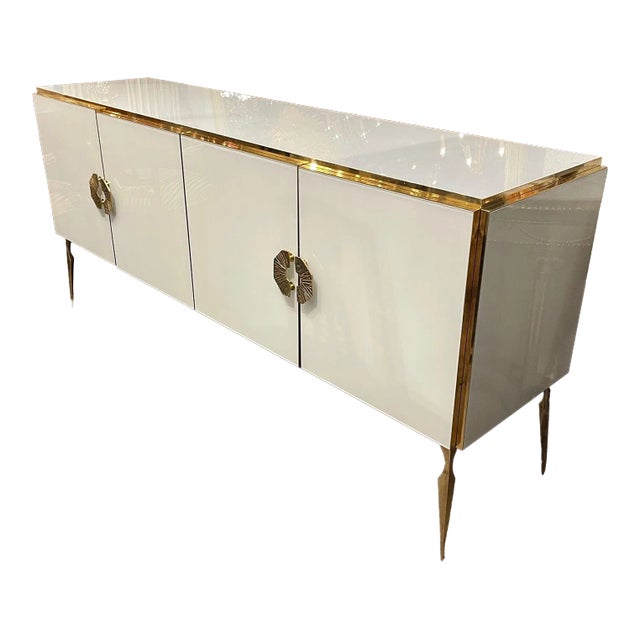 Modern Murano Glass Sideboard For Sale