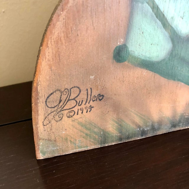 Traditional 1990s Hand Painted Frog Butler Dummy Board For Sale - Image 3 of 6