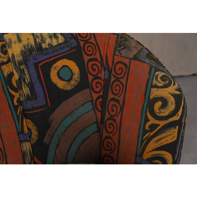 Postmodern Armchairs with Abstract Upholstery, Germany, 1980s, Set of 2 For Sale - Image 13 of 14
