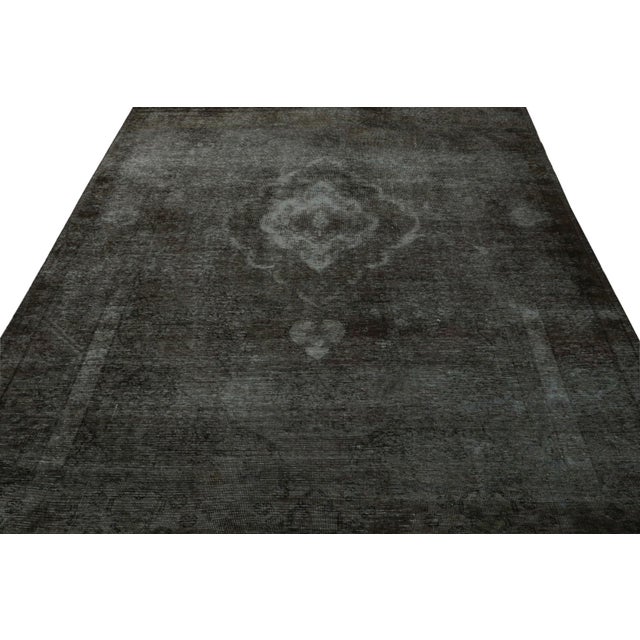 1970s Vintage Persian Rug in Brown and Black by Rug & Kilim For Sale - Image 5 of 7