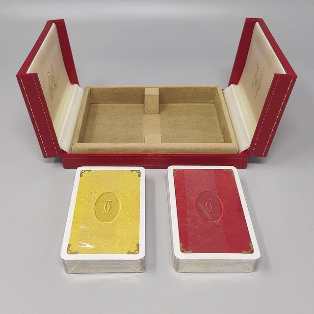 Mid-Century Modern Vintage Playing Cards Box from Cartier, 1970s For Sale - Image 3 of 8