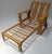C.1990''s David Sutherland "Makassar" Collection Leather-Strapped Bamboo Rattan Chaise For Sale - Image 4 of 13