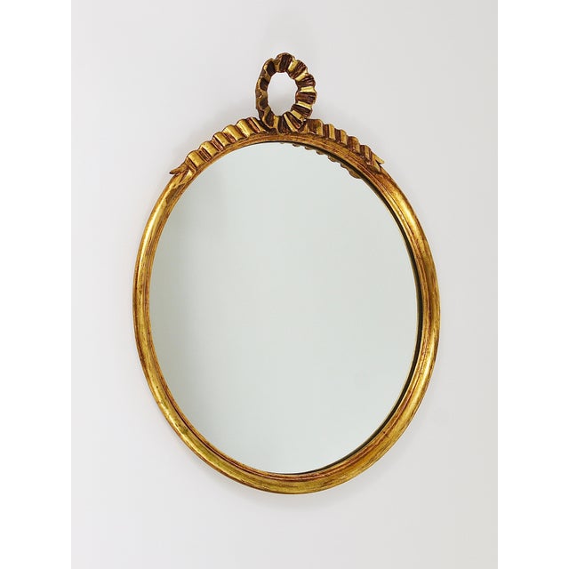 Mid-Century Italian Gilt Wood Wall Mirror by C. Allodi & G. Subelli, 1950s For Sale - Image 17 of 18