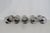 Metal Mid 20th Century Cera All Time Greats 5pc Set Highball Cocktail Glasses Black With 22k Gold For Sale - Image 7 of 18