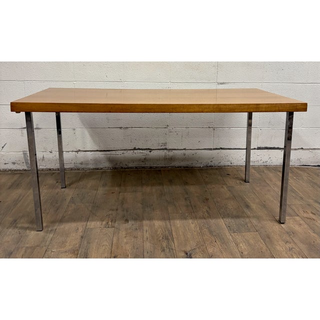 Vintage Danish Scandinavian Style MCM Dining Table Desk Console For Sale - Image 9 of 14