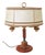 Brown Bouillotte Suede Table Lamp from Lederlux, 1970s For Sale