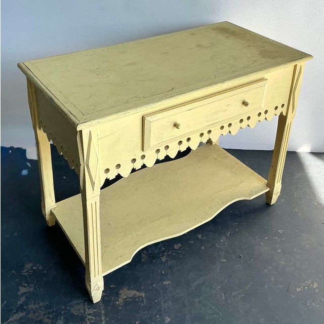 Wood Vintage Patinated Gingerbread Wood Sideboard For Sale - Image 7 of 12