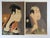 Vintage Mid 20th Century Japanese Woodblock Kabuki Actors - a Pair For Sale - Image 4 of 4