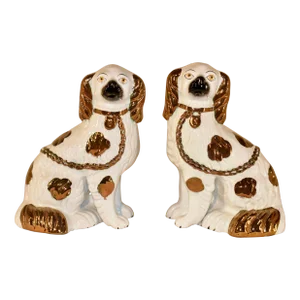 Pair of 19th Century Staffordshire Spaniels