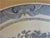 1980s Large Vintage Chinese Porcelain Americana Theme Blue & White Shallow Bowl For Sale - Image 5 of 10