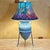 Turquoise Late 20th Century Coastal Custom-Painted Coastal Ceramic Amphora Table Lamp With Mermaid & Seahorse Shade For Sale - Image 8 of 18