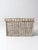 Vintage White Wicker Storage Basket For Sale - Image 10 of 18