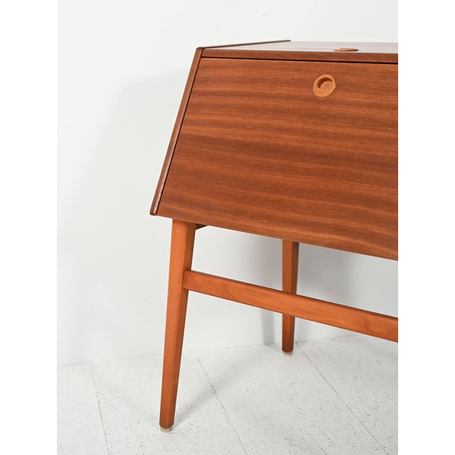 Wood Vintage Swedish Mahogany Cutlery Cabinet, 1950s For Sale - Image 7 of 14