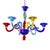 Metal Brazil Chandelier in Multicolored Murano Glass by Bottega Veneziana For Sale - Image 7 of 7