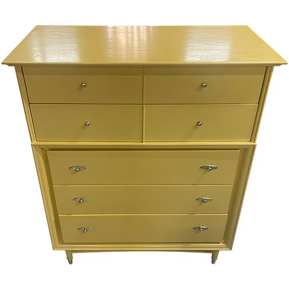 This piece feels cheerful, stylish, and full of personality. The mustard finish turns a classic mid-century silhouette...