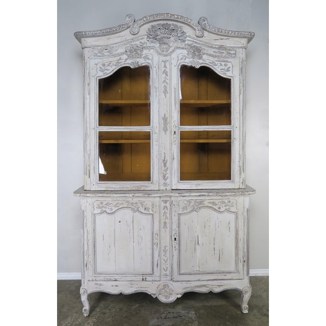 Antique French Louis Xv Style Painted Wedding Armoire Chairish