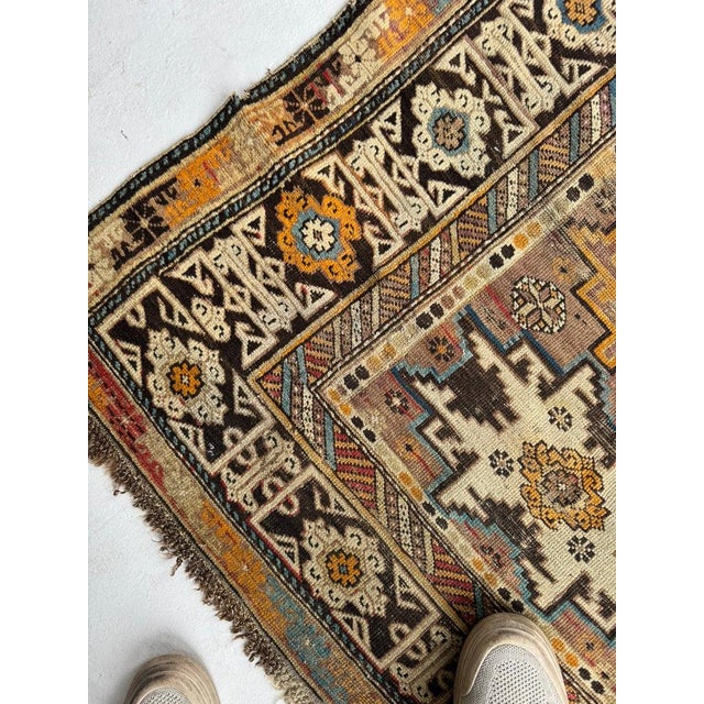 Antique Caucasian Chi-Chi or Kuba with Outrageous Color Palette & Workmanship Rug 3.6 x 4.6 For Sale - Image 4 of 7