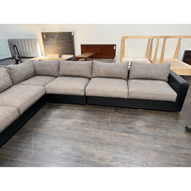 Modernist Bespoke Sectional Sofa, Three Piece For Sale In San Francisco - Image 6 of 12