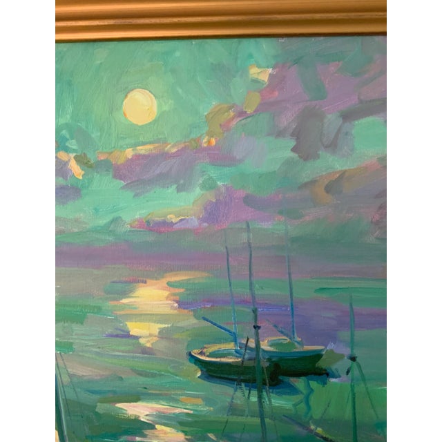 30x36. Oil on canvas by Florida artist James P. Kerr. Signed lower right of painting, signed and inscribed on the back