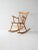 Scandinavian Rocking Chair in Beech and Teak, 1960s For Sale - Image 9 of 9
