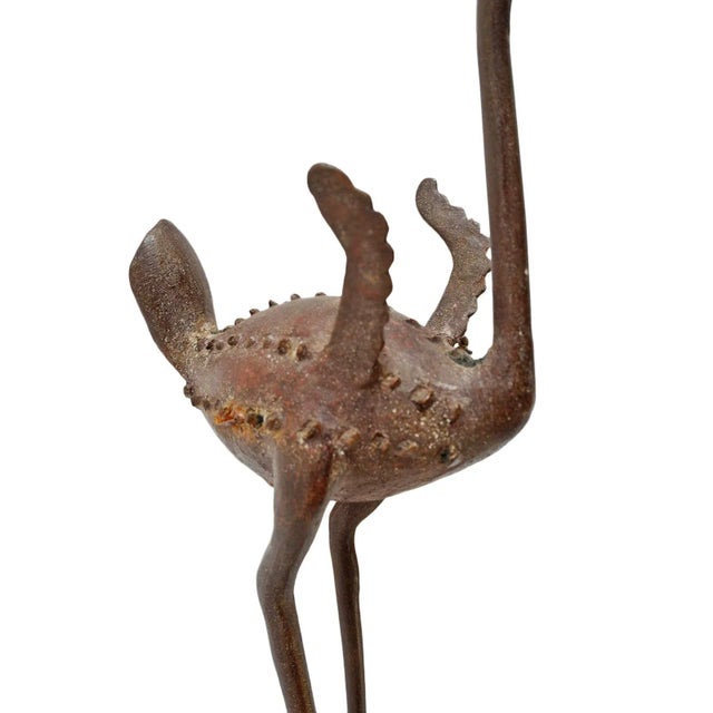 Vintage Bronze African Benin Ostrich For Sale In Los Angeles - Image 6 of 8