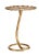 Metal Morris Side Table in Gold For Sale - Image 7 of 7
