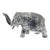 Elephant Shaped Decorative Clear Jar Vintage 30s For Sale