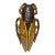 Mid-Century French Majolica Cicada Applique For Sale